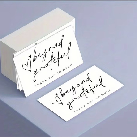 Elegant Thank You Cards - White - Picture 4 of 4